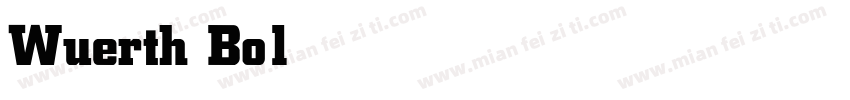 Wuerth Bold字体转换